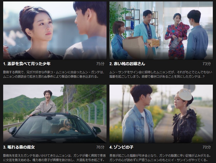 サイコだけど大丈夫　netflix　話数